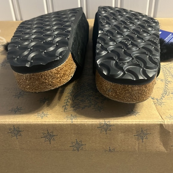 Birkenstock Arizona Shearling Suede Leather Size 7 NWT - Picture 9 of 13